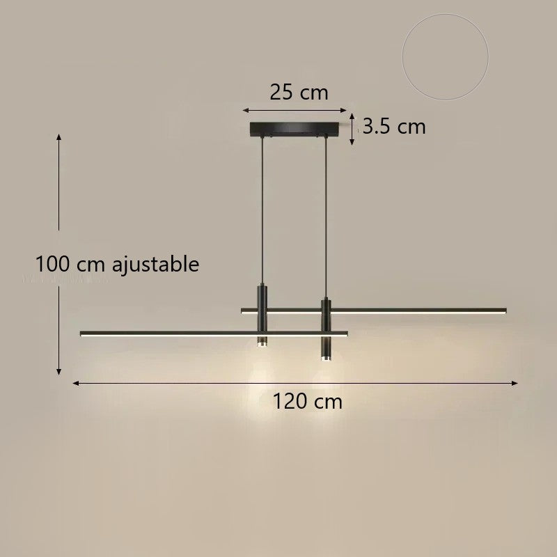 Suspension luminaire spots au design minimaliste et moderne
