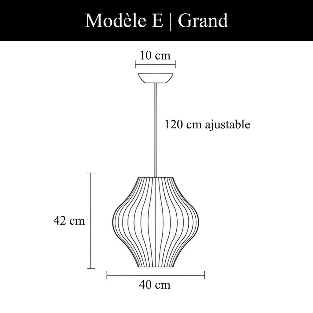 Suspension au design aérien | Style Japandi