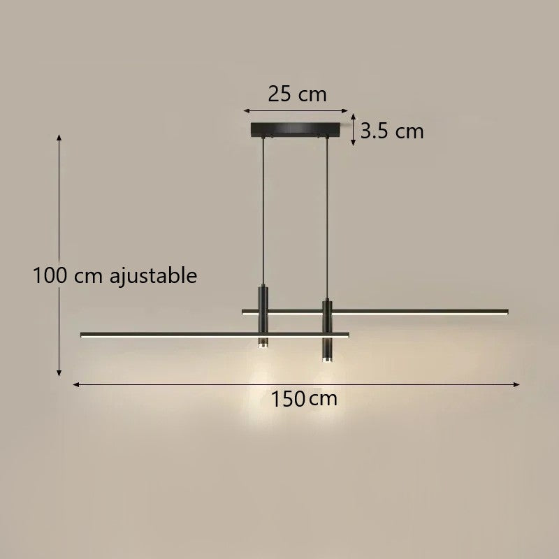 Suspension luminaire spots au design minimaliste et moderne