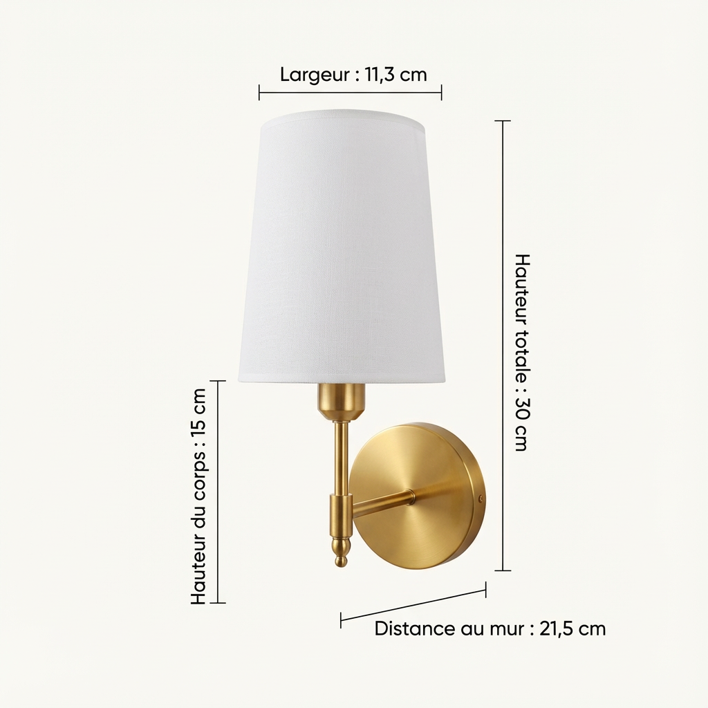 Applique murale LED rechargeable Aurélia