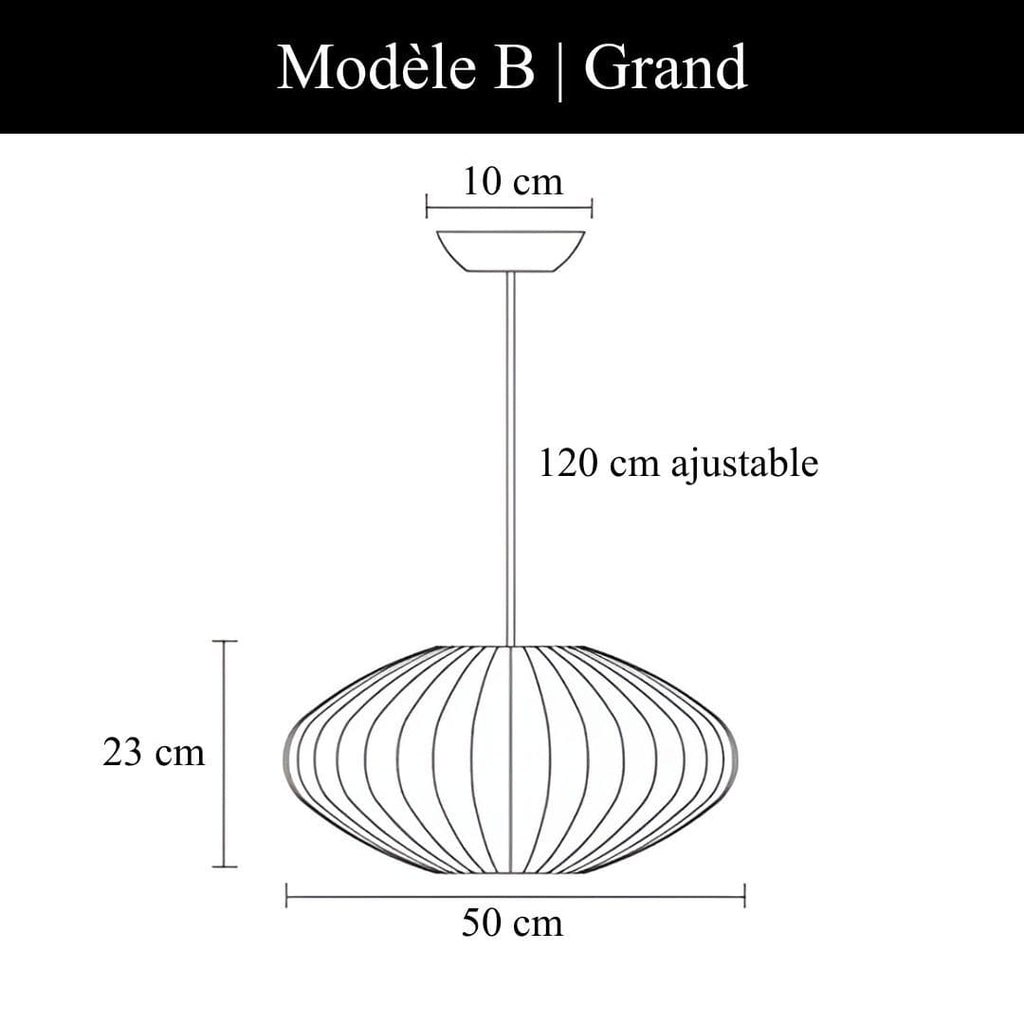 Suspension au design aérien | Style Japandi