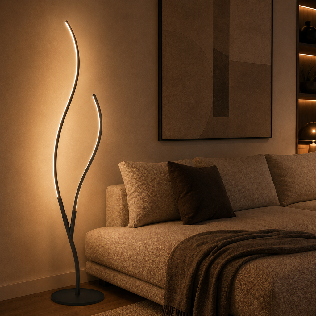 Lampadaire LED Dual Curve