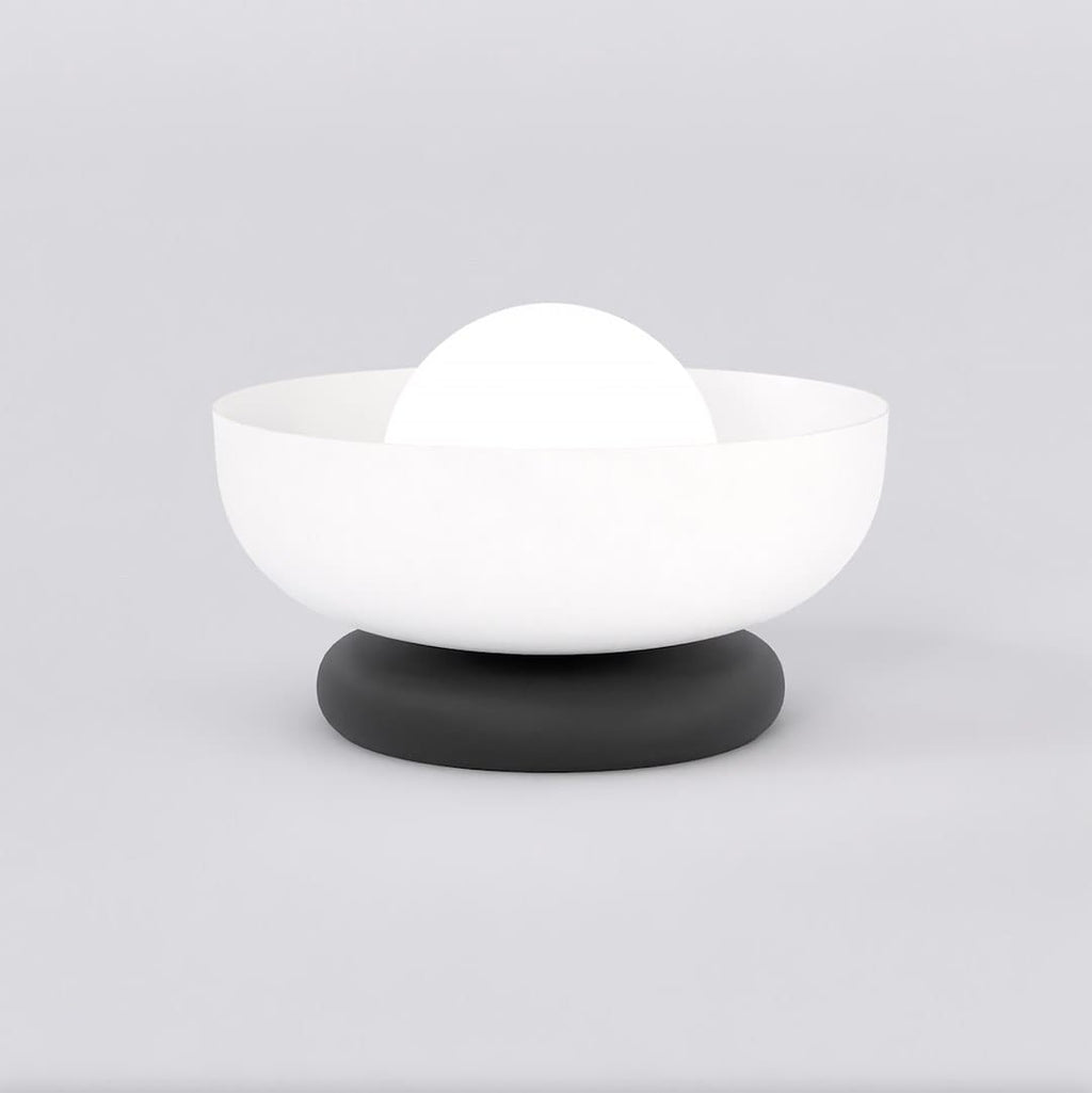 Lampe de table verre cylindrique minimaliste