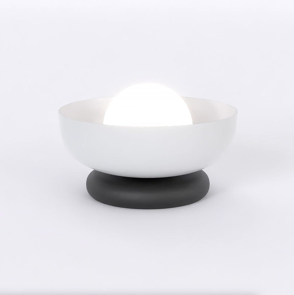 Lampe de table verre cylindrique minimaliste