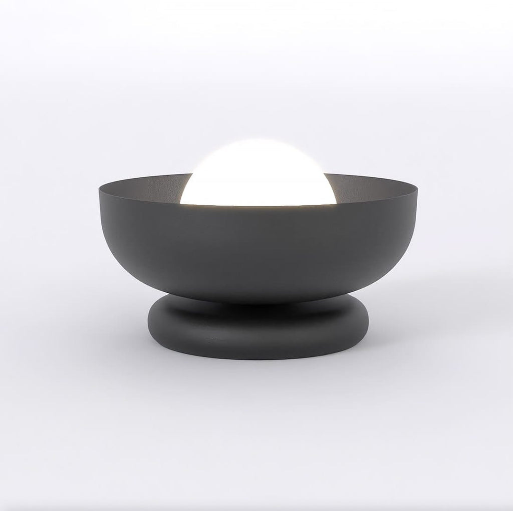 Lampe de table verre cylindrique minimaliste