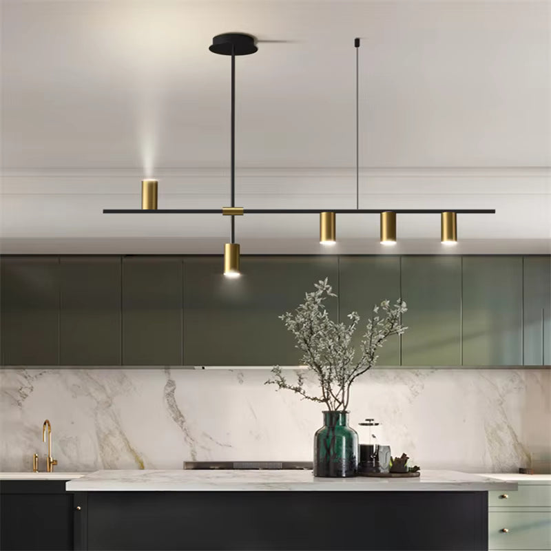 Lustre design spot doré