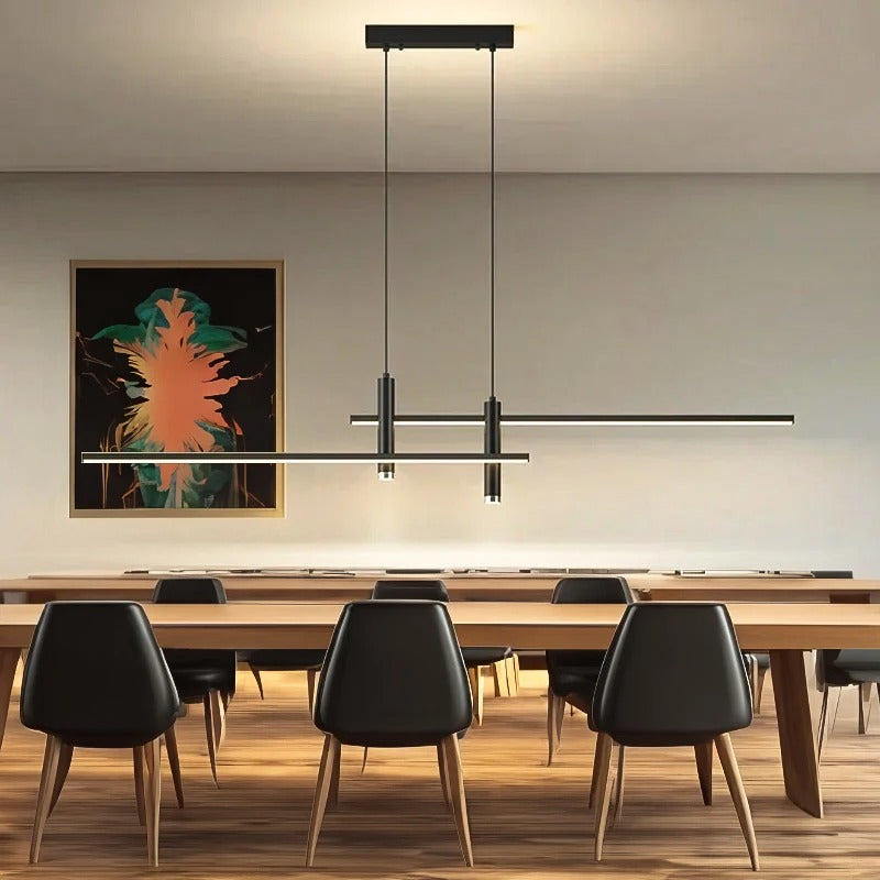 Suspension luminaire spots au design minimaliste et moderne