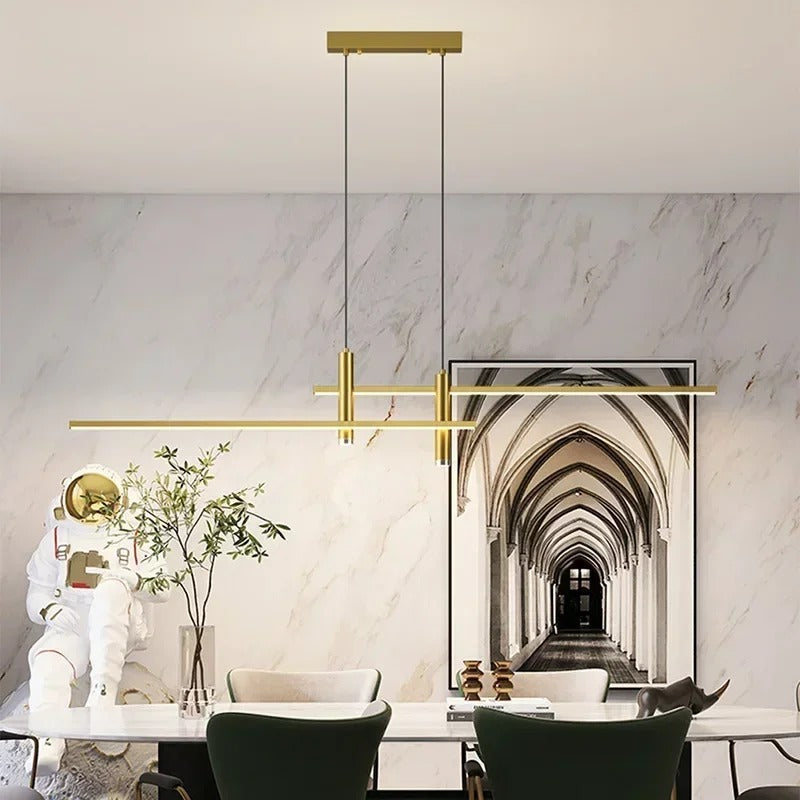 Suspension luminaire spots au design minimaliste et moderne