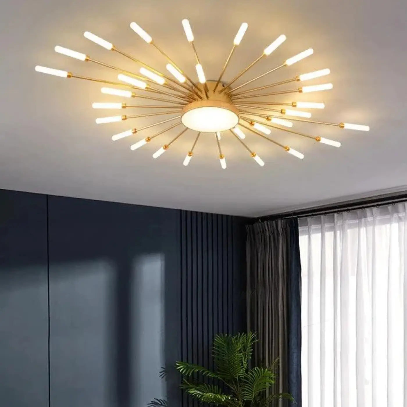 Plafonnier Design De Salon En Forme De Soleil