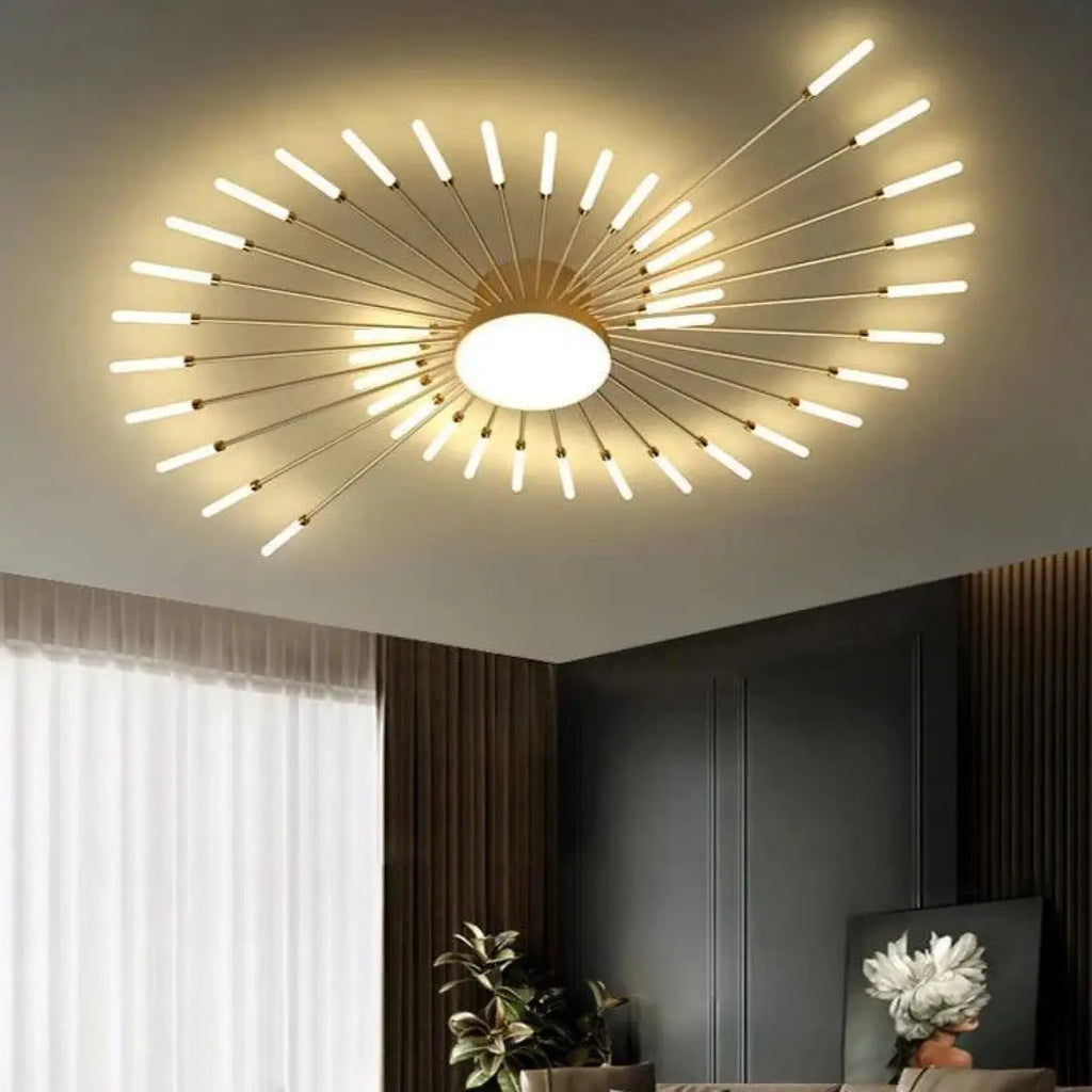 Plafonnier Design De Salon En Forme De Soleil