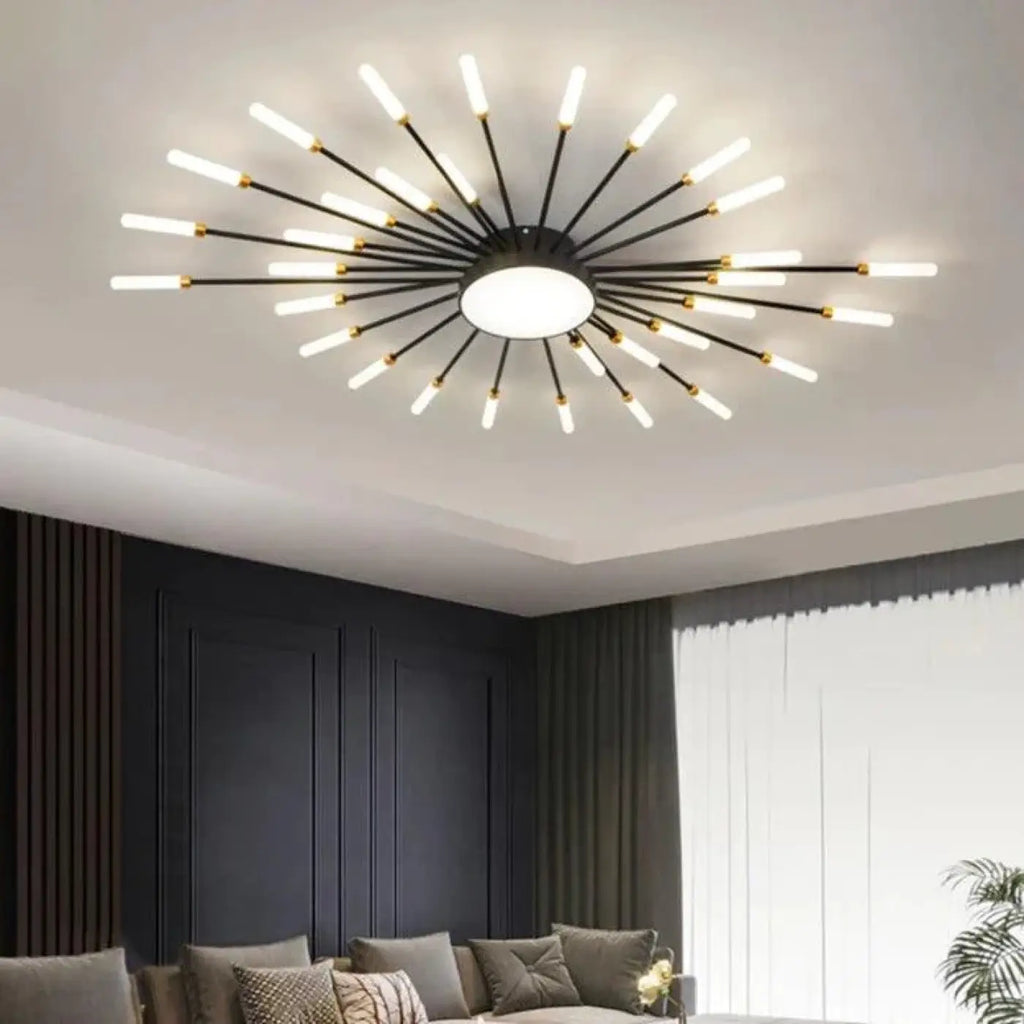 Plafonnier Design De Salon En Forme De Soleil
