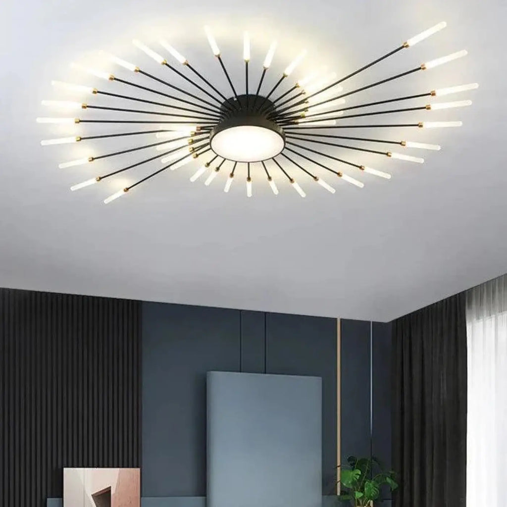 Plafonnier Design De Salon En Forme De Soleil
