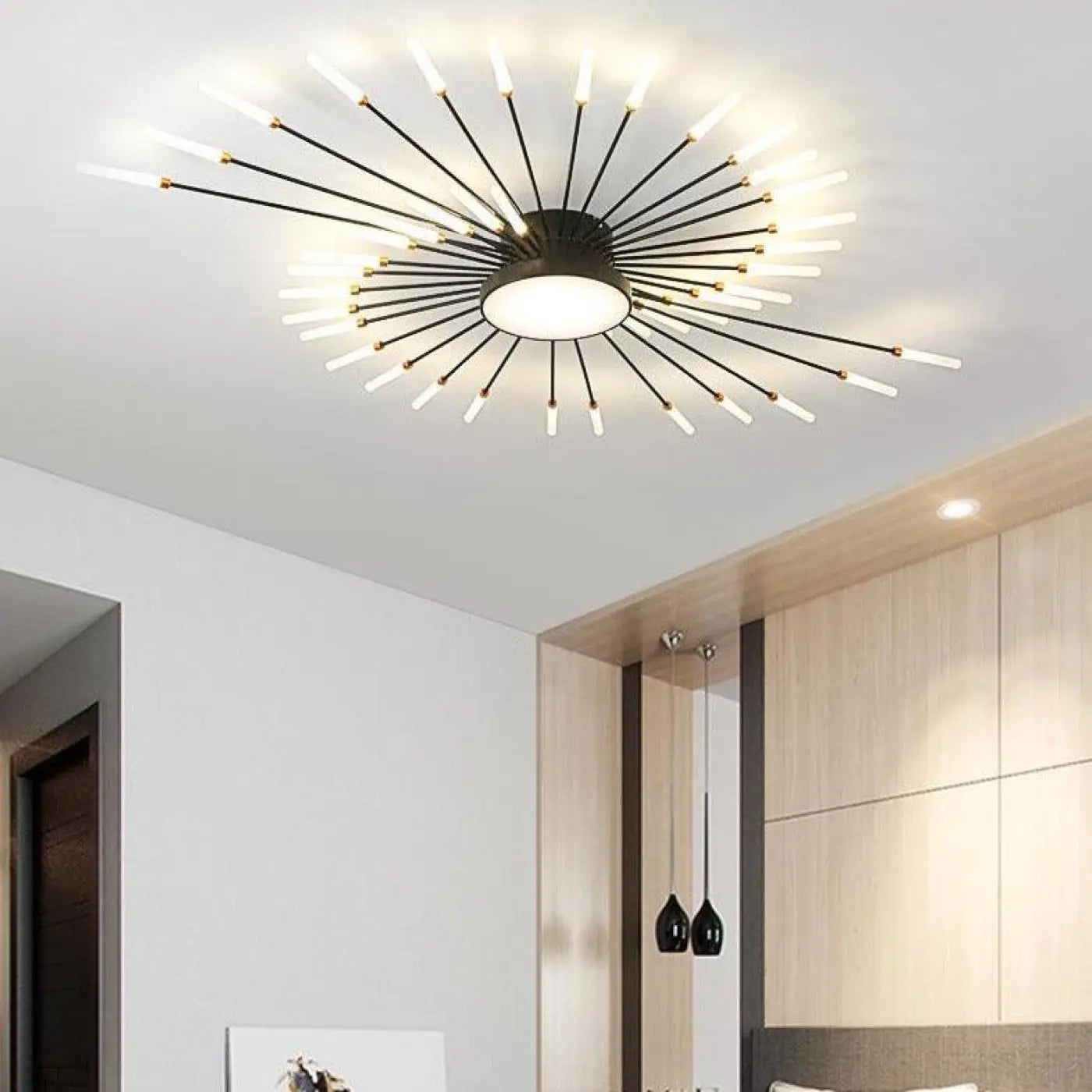 Plafonnier Design De Salon En Forme De Soleil